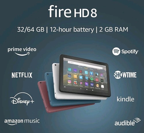 Amazon kindle fire hd 8 - 🔥,
